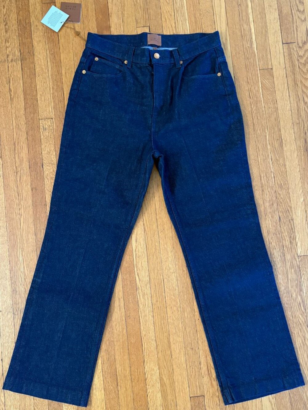Jamie Haller The Kenickie Blind Crease Jeans in Dark Raw - Size 30